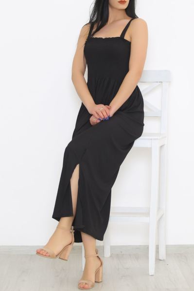 Askılı Elbise Siyah - 8768.1240.