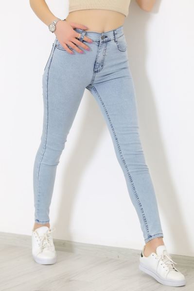 Dar Paça Kot Pantolon Buzmavi - 8758.1361.