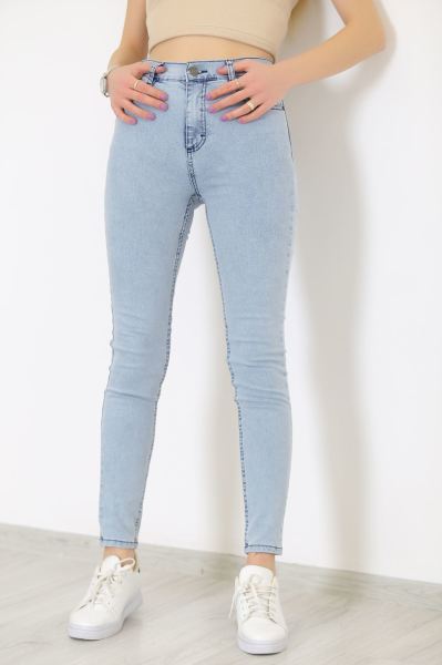 Dar Paça Kot Pantolon Buzmavi - 8758.1361.