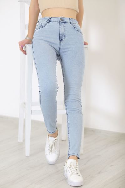Dar Paça Kot Pantolon Buzmavi - 8758.1361.
