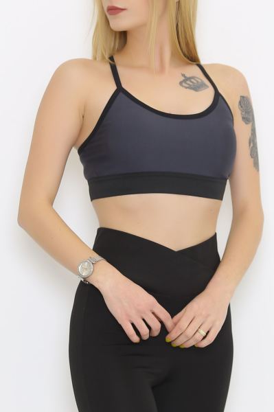 İp Askılı Sporcu Büstiyer Antrasit - 9021.125.