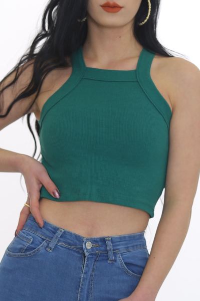 Kalın Biyeli Atlet Koyuyeşil - 20403.200.