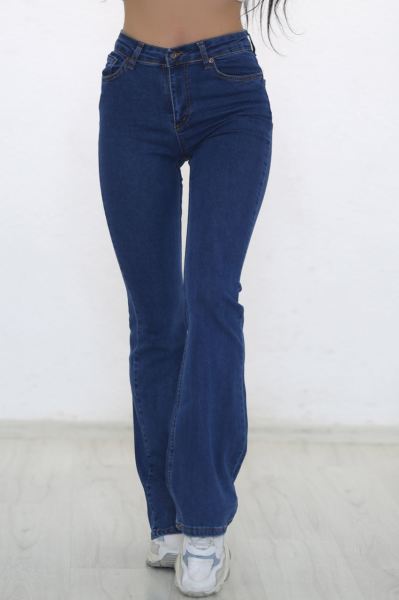 İspanyol Paça Kot Pantolon Mavi - 8625.1184.