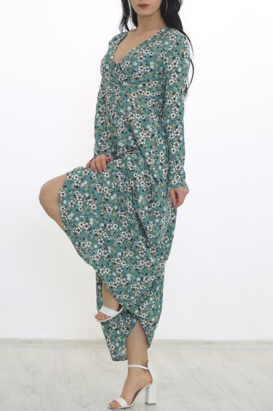 Çiçekli Elbise Çiçekliyeşil - 4987.716.