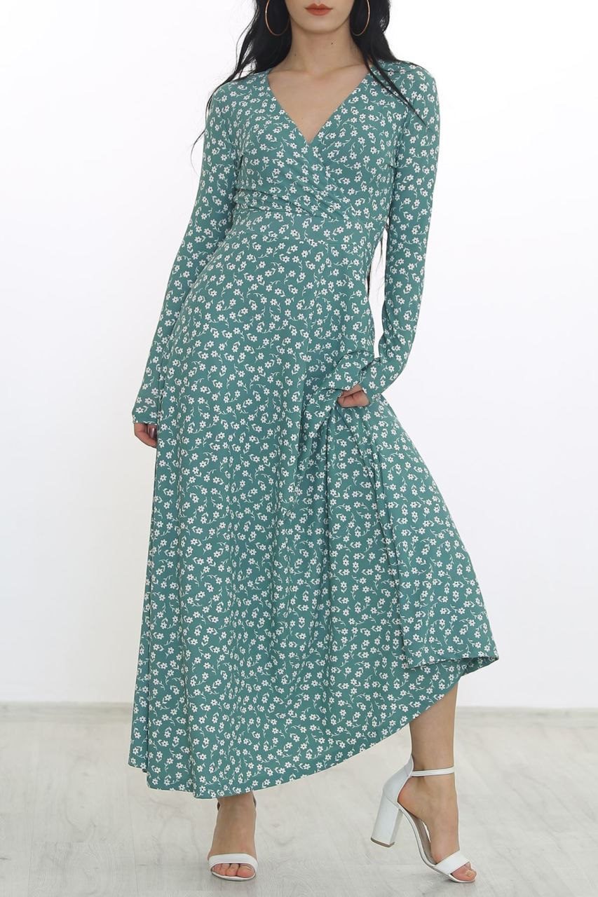 Çiçekli Elbise Çiçeklimint - 4987.716.