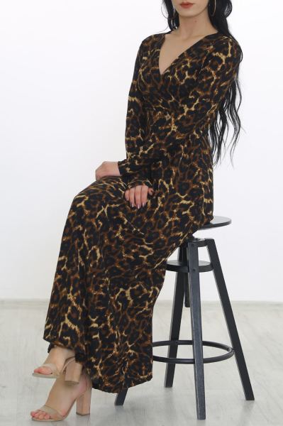Çiçekli Elbise Leopar2 - 4987.716.