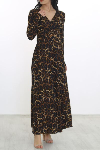 Çiçekli Elbise Leopar2 - 4987.716.