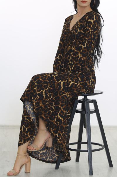Çiçekli Elbise Leopar2 - 4987.716.