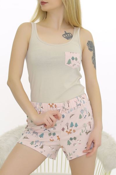 Şortlu Takım Bejpudra - 8633.729.