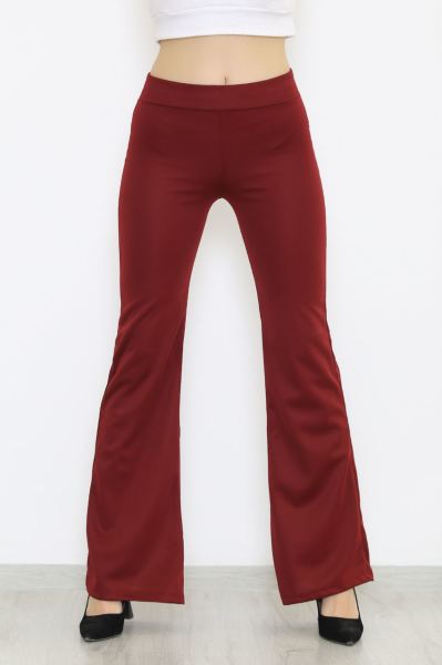 İspanyol Paça Pantolon Bordo - 8635.1567.