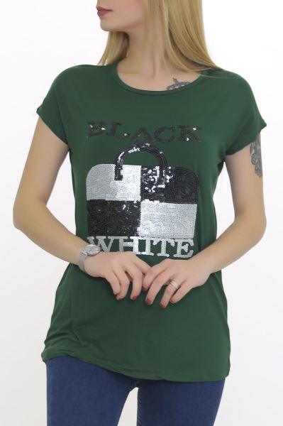 Pullu Bluz Yeşil - 6535.599.