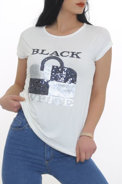 Pullu Bluz Ekru - 6535.599.