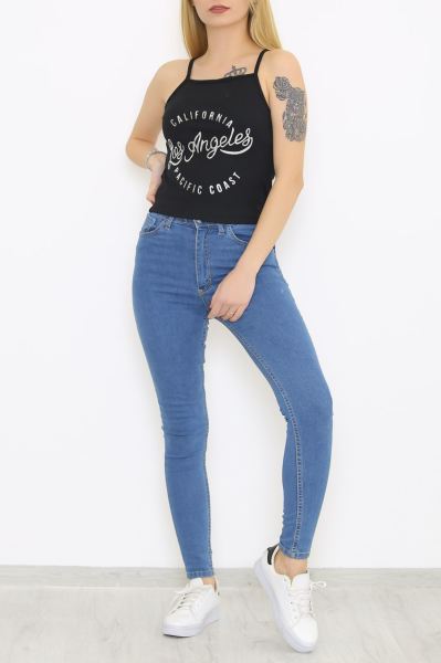 İp Askılı Atlet Siyah - 8687.1092.