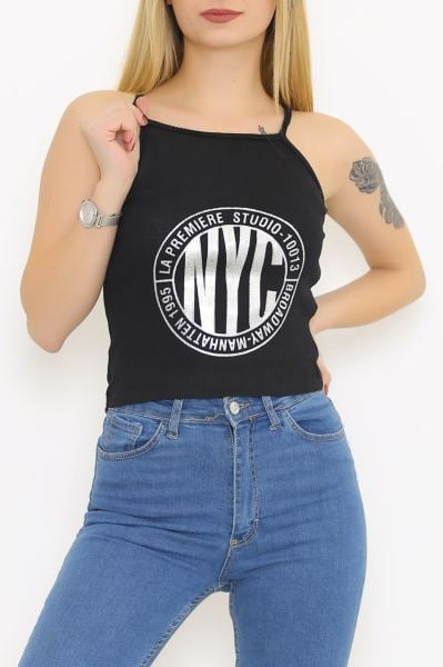 İp Askılı Atlet Siyah - 8692.1092.