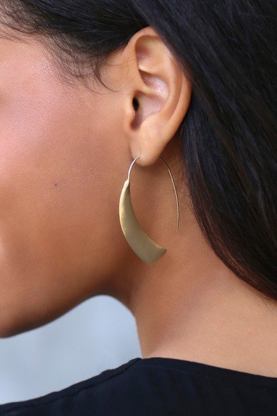 Petra Gold Rhinestone Statement Earrings