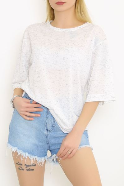 Salaş Tişört Kırçıllıbeyaz - 8706.107.