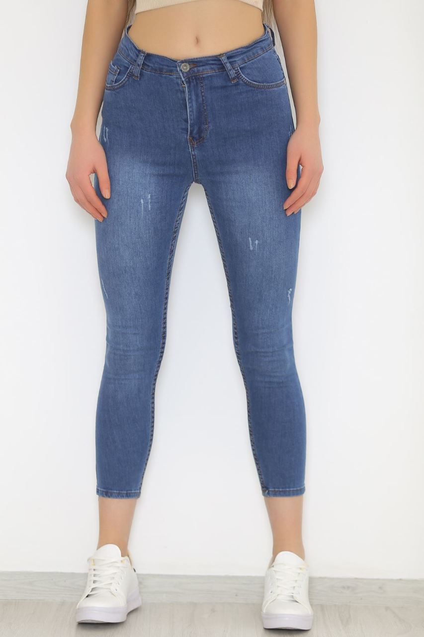 Tırnaklı Kot Pantolon Mavi - 4539.925.