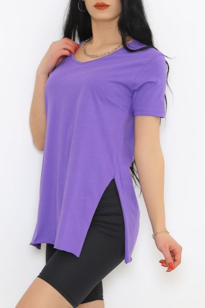 Penye Tunik Tişört Mor - 1062.275.