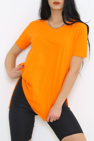 Penye Tunik Tişört Turuncu - 1062.275.