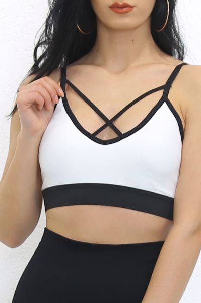 Kadın Büstiyer Askılı Spor Beyaz - 9022.125.