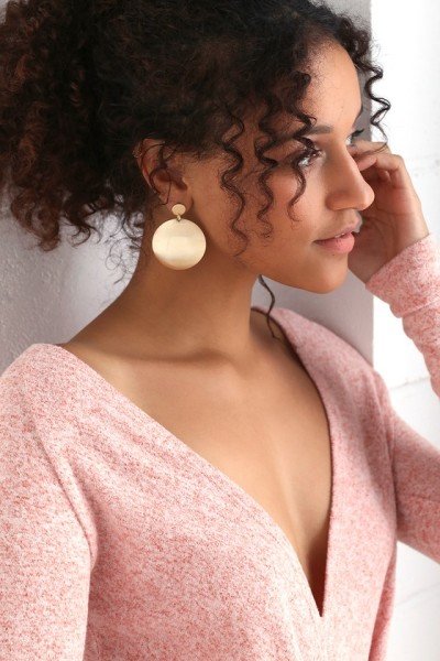 İllusionist Brushed Silver Drop Earrings