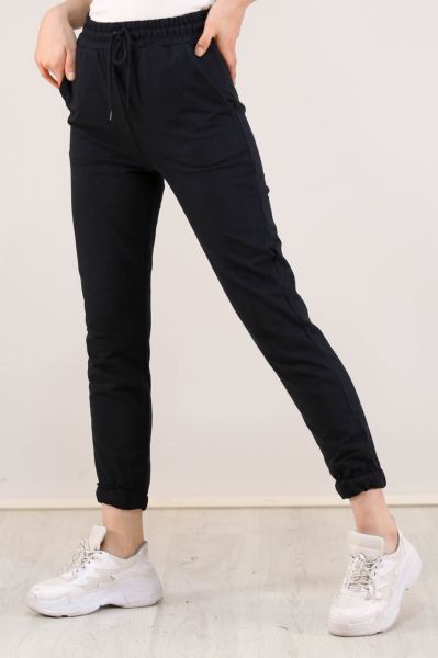 İki İplik Eşofman Altı Siyah - 5341.1348.