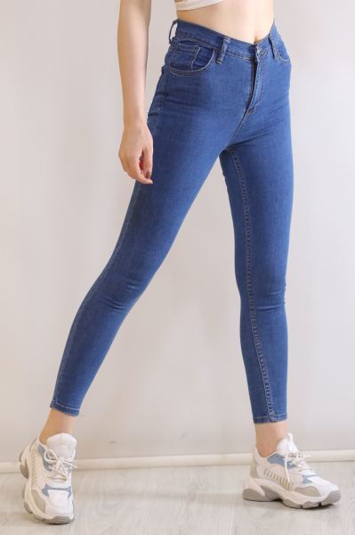 Yüksekbel Kot Pantolon Mavi - 4538.925.
