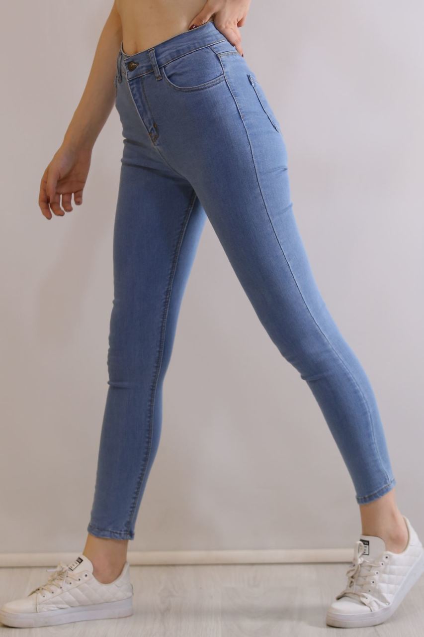 Büyük Beden Yüksekbel Kot Pnt Mavi - 0814.925.