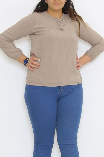 Robalı Bluz Vizon - 8840.107.