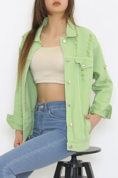 Tunik Kot Ceket Açıkyeşil - 1263.1367.