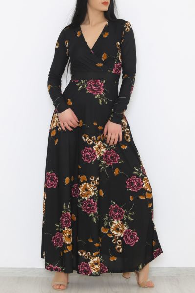 Çiçekli Elbise Morçiçekli - 4987.716.