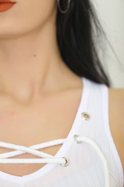 Kuşgözlü Body Beyaz - 8844.1092.