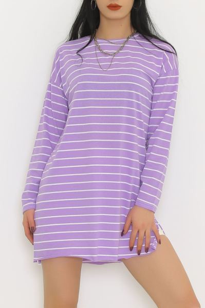 Çizgili Tunik Açıkmor - 5600.1361.