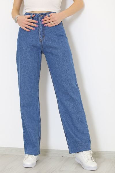 Paça Kesik Kot Pantolon Mavi - 6217.1184.