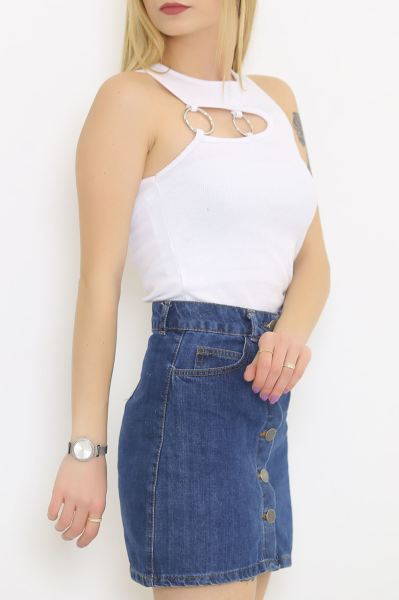 Sıfır Kol Halkalı Body Beyaz - 8811.1187.