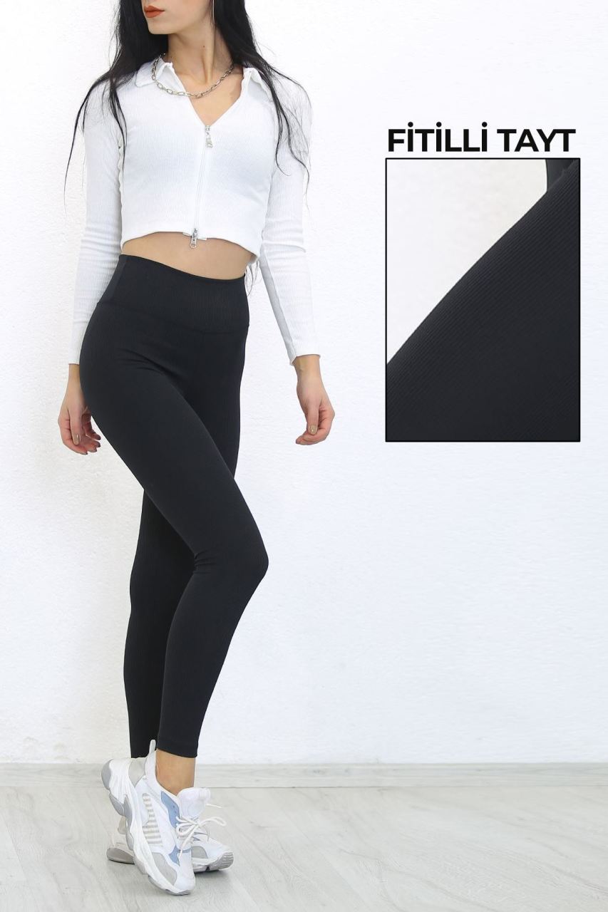 Fitilli Tayt Siyah - 7759.1169.