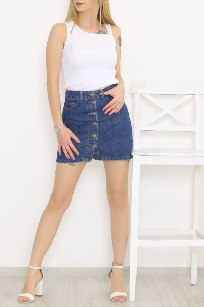 Tek Omuz İncili Body Beyaz - 8814.1187.