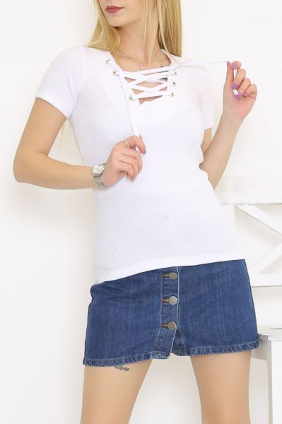 Kuşgözlü Body Beyaz - 8816.1187.