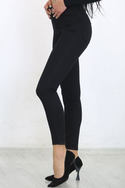 Dar Paça Kot Pantolon Siyah - 2479.1361.