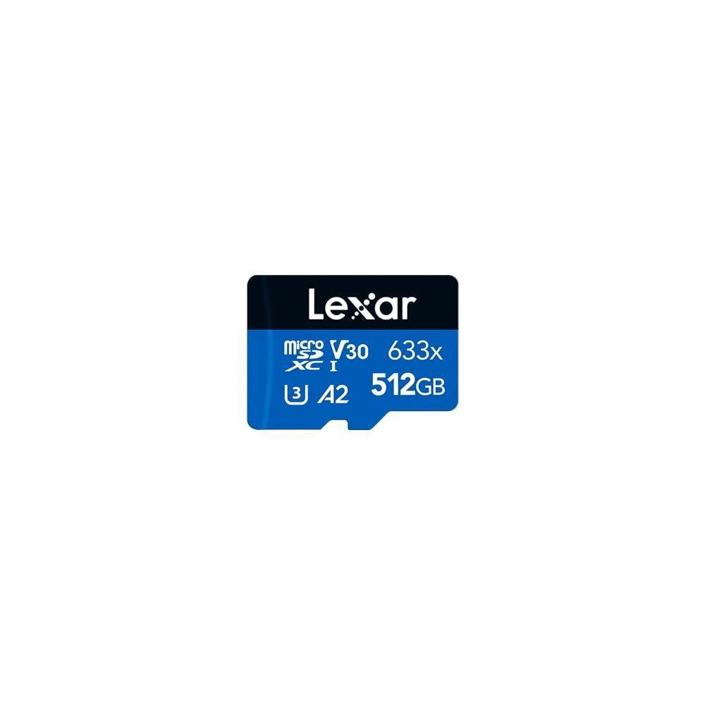 Lexar MicroSD Card High-Performance 633x UHS-I BLUE Series 512GB Micro Sd Kart