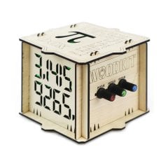 Wood-Kit STEM Robotik Kodlama DIY Mucit Seti - Pi Box Gece Lambası