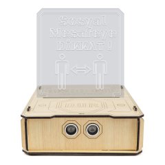 Wood-Kit STEM Robotik Kodlama DIY Mucit Seti - Sosyal Mesafe Uyarıcı
