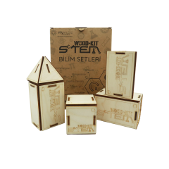 Wood-Kit STEM DIY Mucit Seti - Geometrik Şekiller