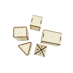 Wood-Kit STEM DIY Mucit Seti - Geometrik Şekiller