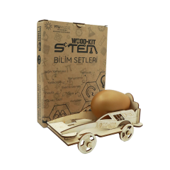 Wood-Kit STEM DIY Mucit Seti - Havalı Yarışçı STEM Oyuncağı