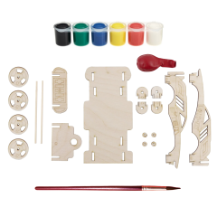 Wood-Kit STEM DIY Mucit Seti - Havalı Yarışçı STEM Oyuncağı