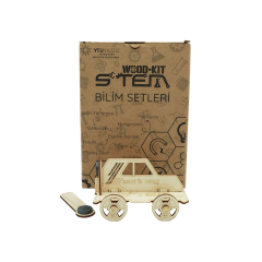 Wood-Kit STEM DIY Mucit Seti - Manyetik Yarışçı STEM Oyuncağı