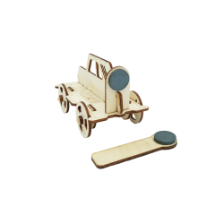 Wood-Kit STEM DIY Mucit Seti - Manyetik Yarışçı STEM Oyuncağı