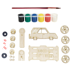 Wood-Kit STEM DIY Mucit Seti - Manyetik Yarışçı STEM Oyuncağı
