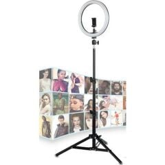 RING FILL LIGHT LED Selfie halka ışık 24W 5500K Tripod ile iphone akıllı telefon makyaj